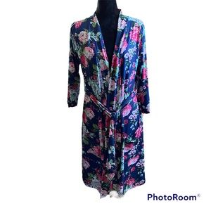 NWT Posh Peanut Floral Robe Size Small